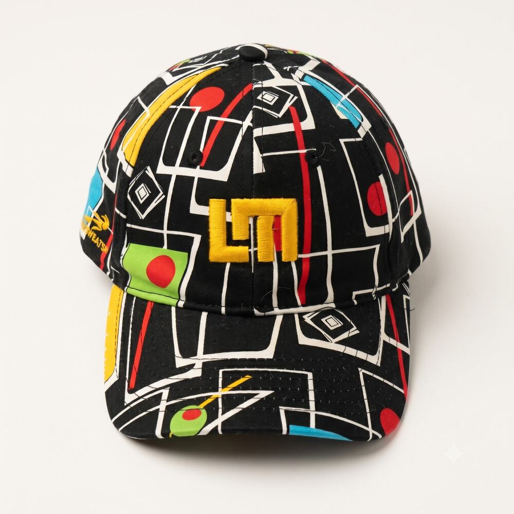 Loudmouth Mens OS Maximalist Retro Preppy Martini Happy Hour Dadcore Golf Hat